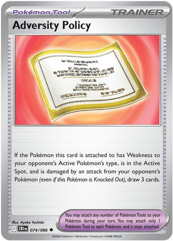 Adversity Policy (074/086) [Mega Evolution: Chaos Rising] - The Mythic Store | 24h Order Processing