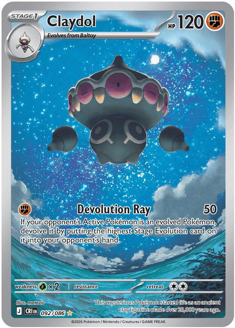 Claydol (092/086) [Mega Evolution: Chaos Rising] - The Mythic Store | 24h Order Processing