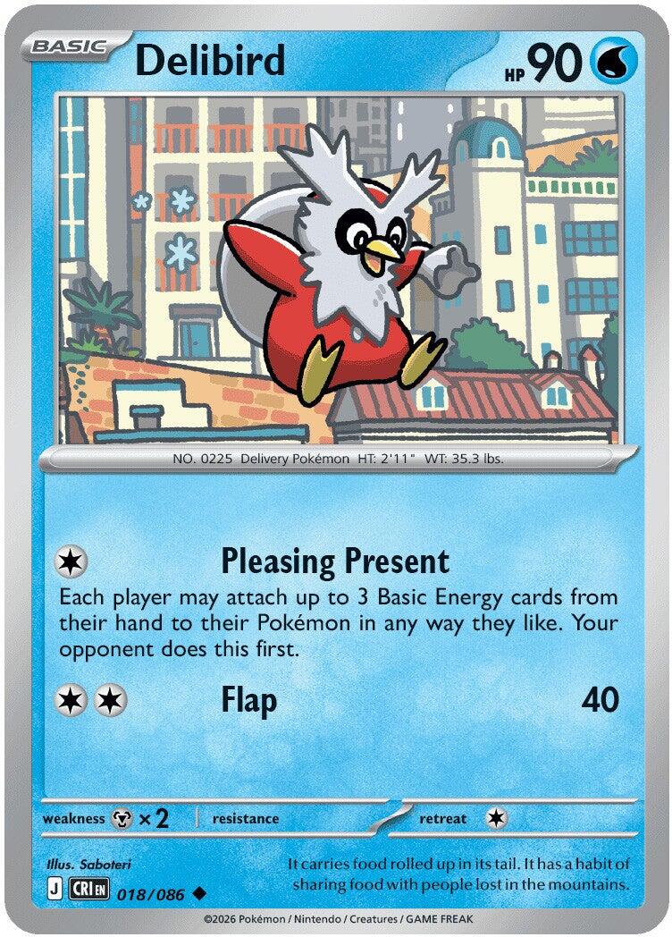 Delibird (018/086) [Mega Evolution: Chaos Rising] - The Mythic Store | 24h Order Processing