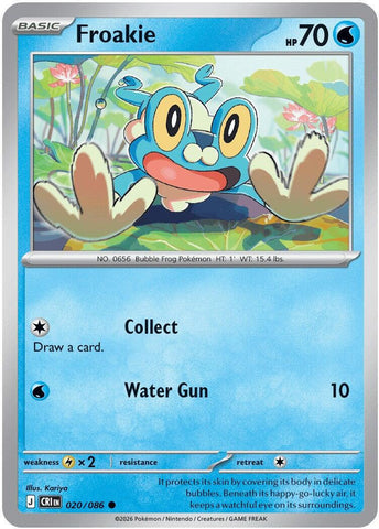 Froakie (020/086) [Mega Evolution: Chaos Rising] - The Mythic Store | 24h Order Processing