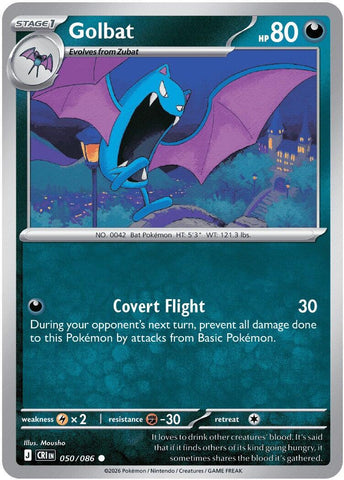 Golbat (050/086) [Mega Evolution: Chaos Rising] - The Mythic Store | 24h Order Processing