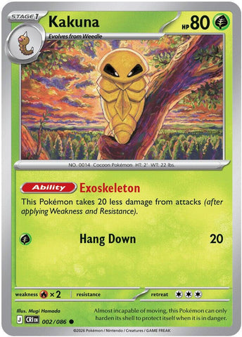 Kakuna (002/086) [Mega Evolution: Chaos Rising] - The Mythic Store | 24h Order Processing