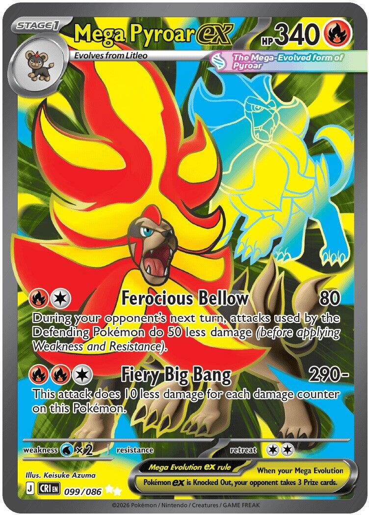 Mega Pyroar ex (099/086) [Mega Evolution: Chaos Rising] - The Mythic Store | 24h Order Processing