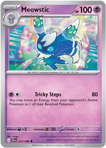 Meowstic (037/086) [Mega Evolution: Chaos Rising] - The Mythic Store | 24h Order Processing