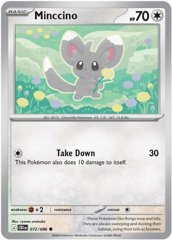 Minccino (072/086) [Mega Evolution: Chaos Rising] - The Mythic Store | 24h Order Processing
