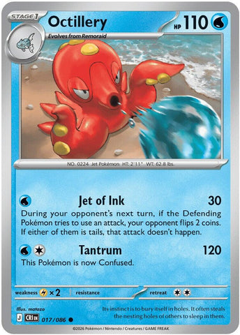Octillery (017/086) [Mega Evolution: Chaos Rising] - The Mythic Store | 24h Order Processing