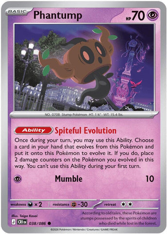 Phantump (038/086) [Mega Evolution: Chaos Rising] - The Mythic Store | 24h Order Processing