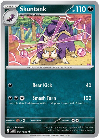 Skuntank (054/086) [Mega Evolution: Chaos Rising] - The Mythic Store | 24h Order Processing