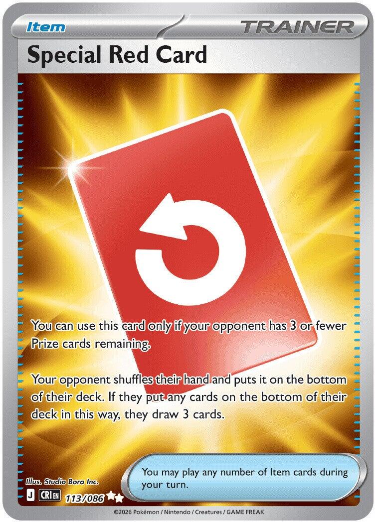Special Red Card (113/086) [Mega Evolution: Chaos Rising] - The Mythic Store | 24h Order Processing