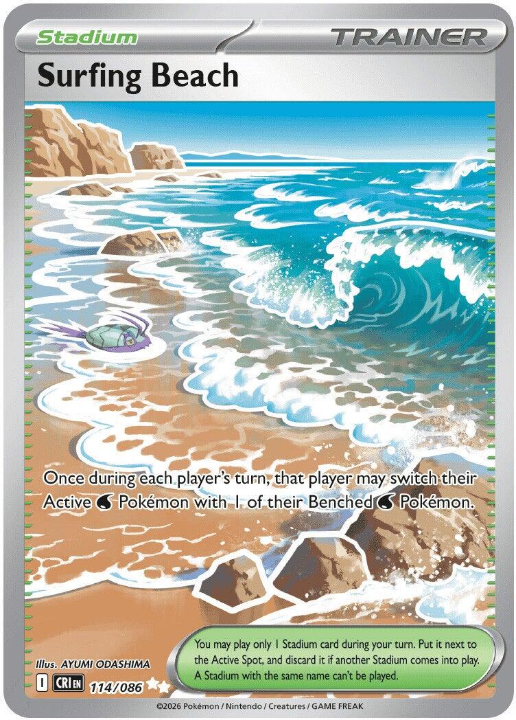Surfing Beach (114/086) [Mega Evolution: Chaos Rising] - The Mythic Store | 24h Order Processing