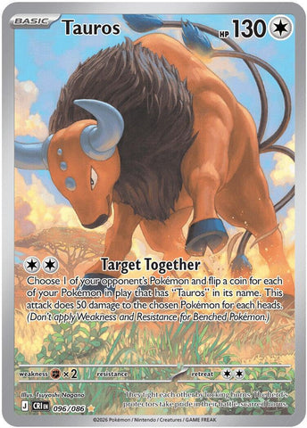 Tauros (096/086) [Mega Evolution: Chaos Rising] - The Mythic Store | 24h Order Processing