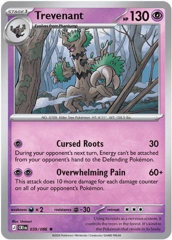 Trevenant (039/086) [Mega Evolution: Chaos Rising] - The Mythic Store | 24h Order Processing