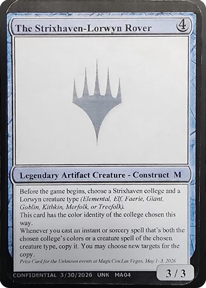 The Strixhaven-Lorwyn Rover [Unknown Event] - The Mythic Store | 24h Order Processing