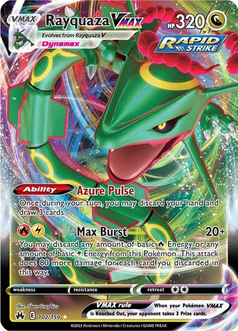 Rayquaza VMAX (102/159) (102) [Sword & Shield: Crown Zenith] - The Mythic Store | 24h Order Processing