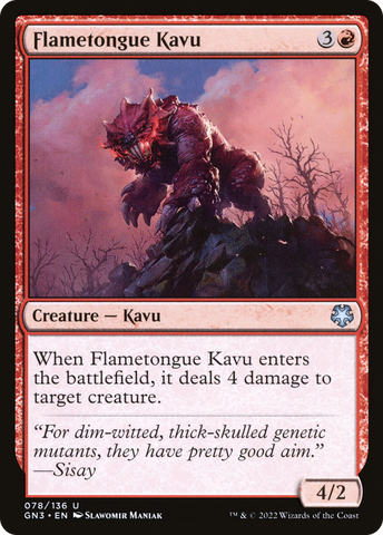 Flametongue Kavu [Game Night: Free-for-All] - The Mythic Store | 24h Order Processing