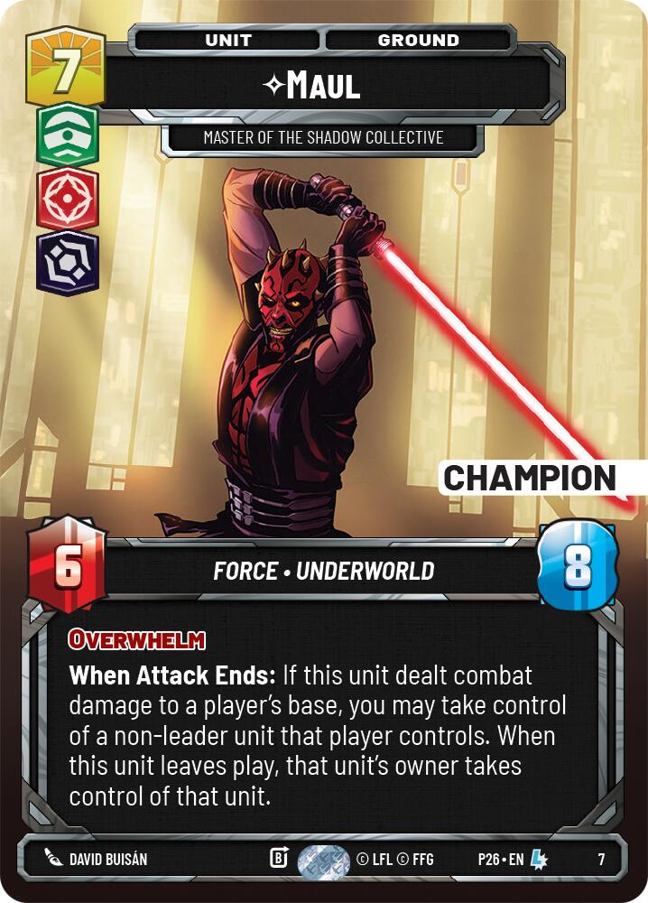 Maul - Master of the Shadow Collective (7) (Champion) (7) [Organized Play Promos] - The Mythic Store | 24h Order Processing