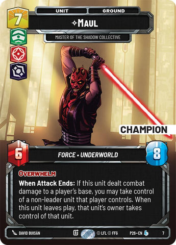 Maul - Master of the Shadow Collective (7) (Champion) (7) [Organized Play Promos] - The Mythic Store | 24h Order Processing