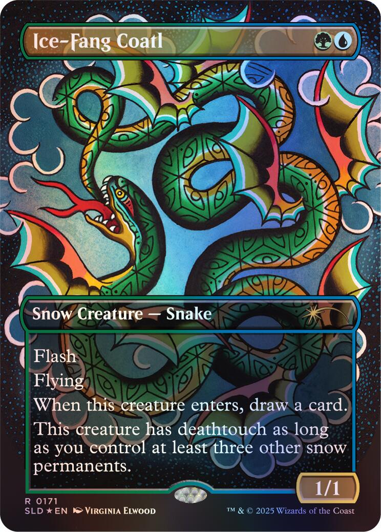 Ice-Fang Coatl (0171) (Rainbow Foil) [Secret Lair Drop Series] - The Mythic Store | 24h Order Processing