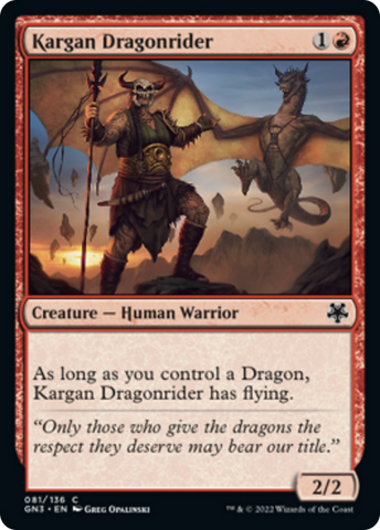 Kargan Dragonrider [Game Night: Free-for-All] - The Mythic Store | 24h Order Processing