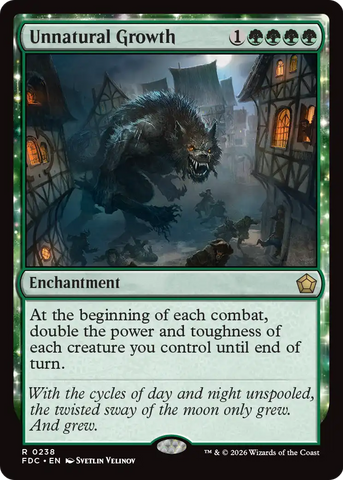 Unnatural Growth [Foundations Commander] - The Mythic Store | 24h Order Processing