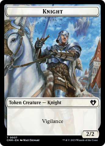 Knight Token [Commander Masters Tokens] - The Mythic Store | 24h Order Processing