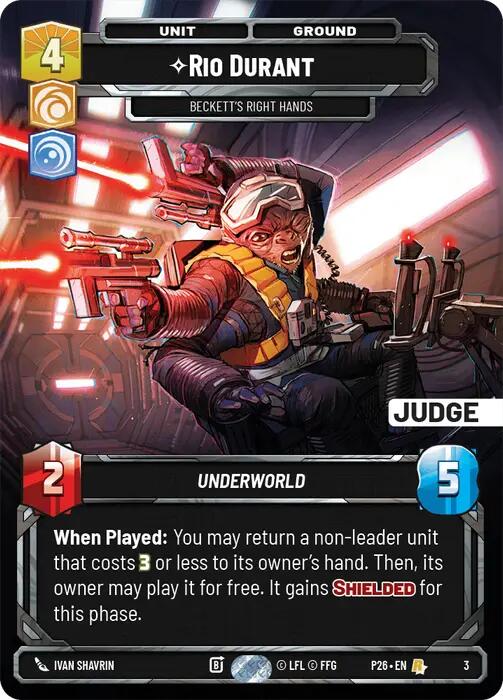 Rio Durant - Beckett's Right Hands (3) (3) [Judge Promos] - The Mythic Store | 24h Order Processing