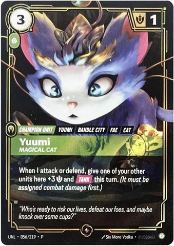 Yuumi - Magical Cat (056/219) [Riftbound Organized Play Promotional Cards] - The Mythic Store | 24h Order Processing