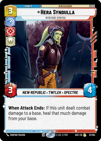 Hera Syndulla - Renegade General (31/264) (31/264) [Ashes of the Empire] - The Mythic Store | 24h Order Processing