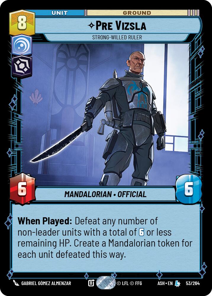 Pre Vizsla - Strong-Willed Ruler (53/264) (53/264) [Ashes of the Empire] - The Mythic Store | 24h Order Processing