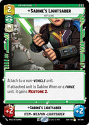 Sabine's Lightsaber - Not Alone (114/264) (114/264) [Ashes of the Empire] - The Mythic Store | 24h Order Processing