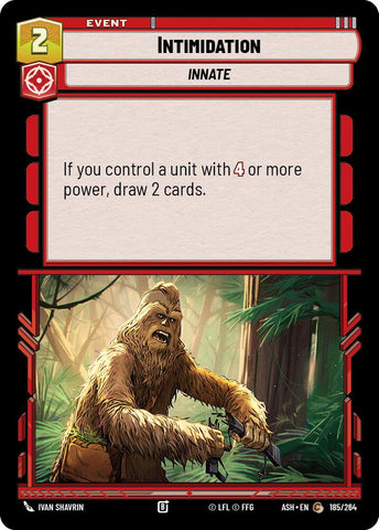 Intimidation (185/264) (185/264) [Ashes of the Empire] - The Mythic Store | 24h Order Processing