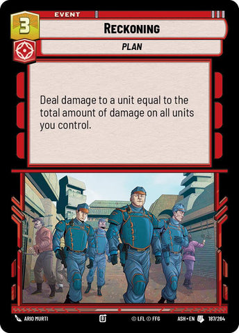 Reckoning (187/264) (187/264) [Ashes of the Empire] - The Mythic Store | 24h Order Processing