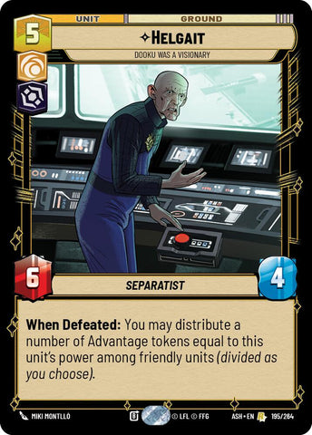 Helgait - Dooku Was a Visionary (195/264) (195/264) [Ashes of the Empire] - The Mythic Store | 24h Order Processing