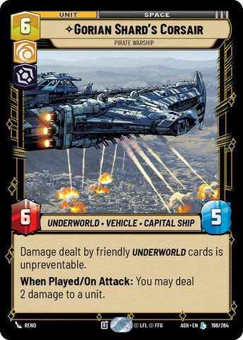 Gorian Shard's Corsair - Pirate Warship (196/264) (196/264) [Ashes of the Empire] - The Mythic Store | 24h Order Processing