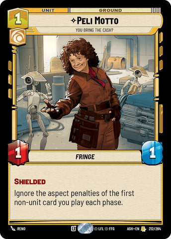 Peli Motto - You Bring the Cash? (212/264) (212/264) [Ashes of the Empire] - The Mythic Store | 24h Order Processing