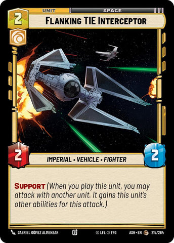 Flanking TIE Interceptor (215/264) (215/264) [Ashes of the Empire] - The Mythic Store | 24h Order Processing
