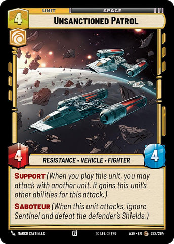Unsanctioned Patrol (222/264) (222/264) [Ashes of the Empire] - The Mythic Store | 24h Order Processing