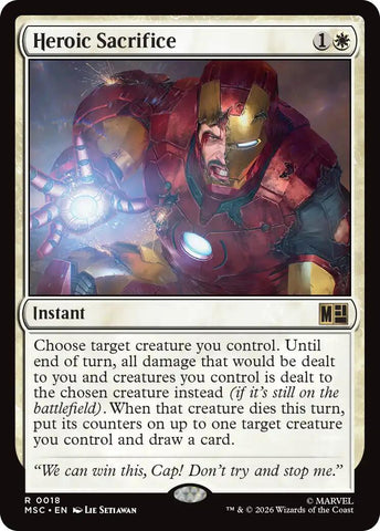 Heroic Sacrifice (Surge Foil) [Marvel Super Heroes Commander] - The Mythic Store | 24h Order Processing