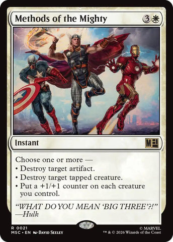 Methods of the Mighty (Surge Foil) [Marvel Super Heroes Commander] - The Mythic Store | 24h Order Processing