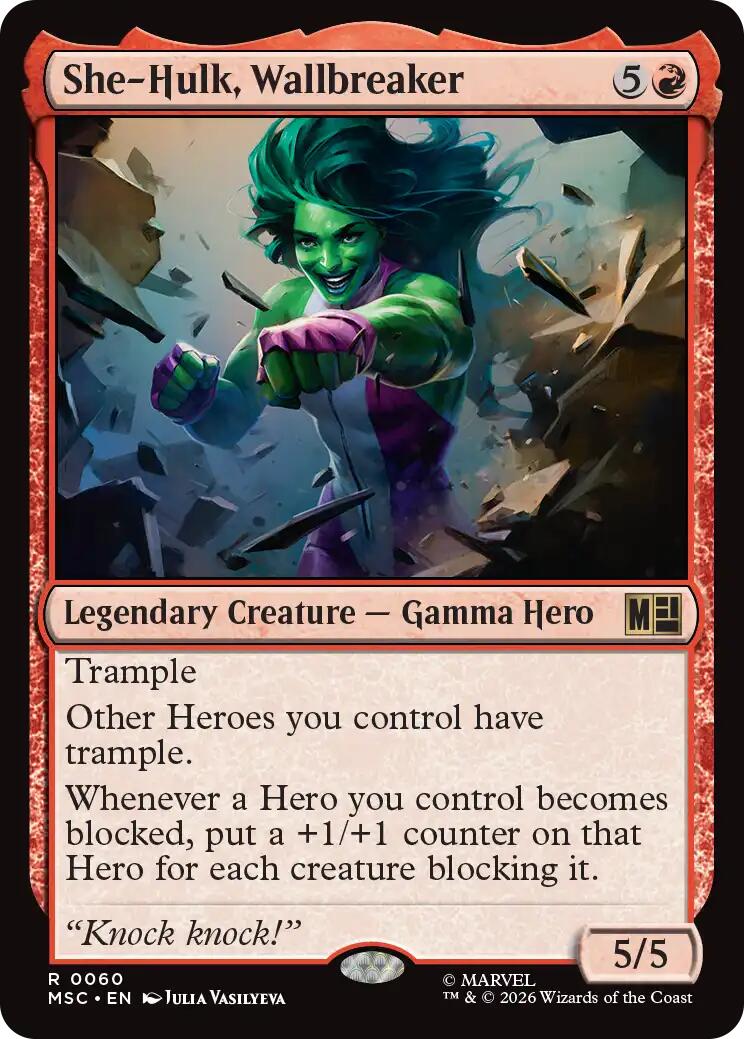She-Hulk, Wallbreaker (Surge Foil) [Marvel Super Heroes Commander] - The Mythic Store | 24h Order Processing