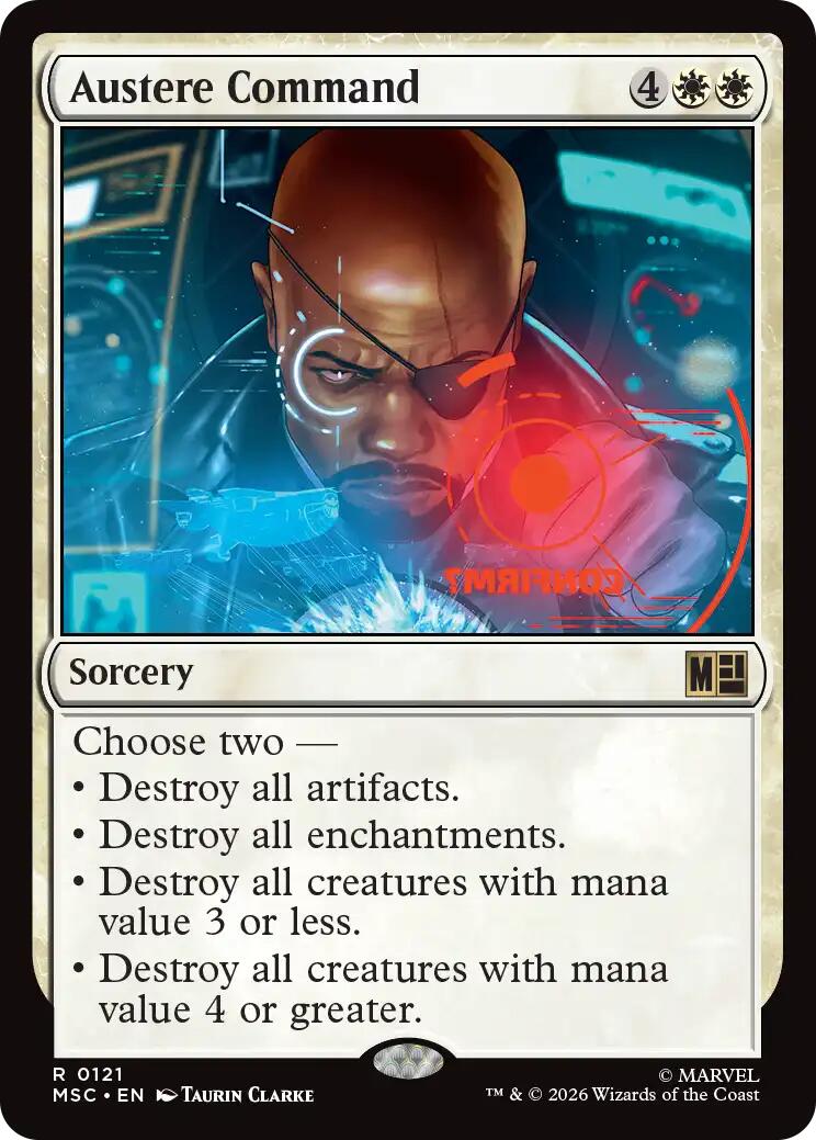 Austere Command (Surge Foil) [Marvel Super Heroes Commander] - The Mythic Store | 24h Order Processing