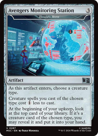 Avengers Monitoring Station - Herald's Horn (Surge Foil) [Marvel Super Heroes Commander] - The Mythic Store | 24h Order Processing