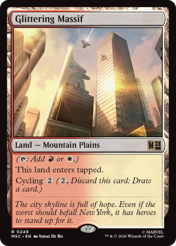 Glittering Massif (Surge Foil) [Marvel Super Heroes Commander] - The Mythic Store | 24h Order Processing
