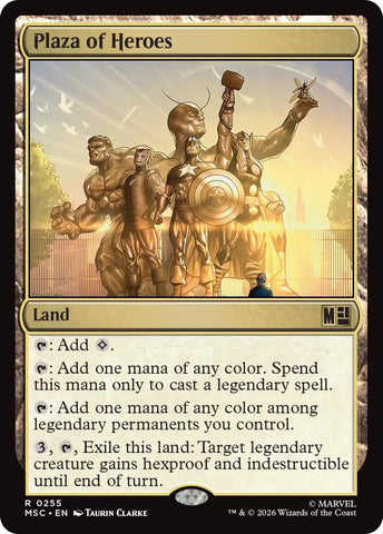 Plaza of Heroes (Surge Foil) [Marvel Super Heroes Commander] - The Mythic Store | 24h Order Processing
