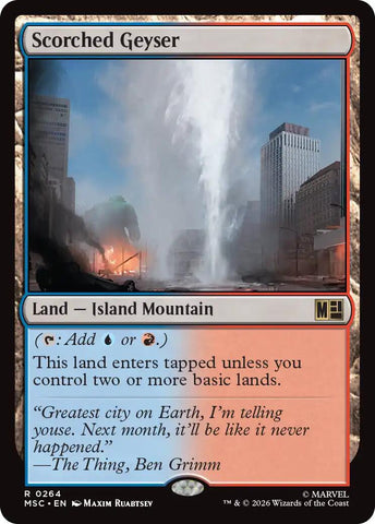Scorched Geyser (Surge Foil) [Marvel Super Heroes Commander] - The Mythic Store | 24h Order Processing