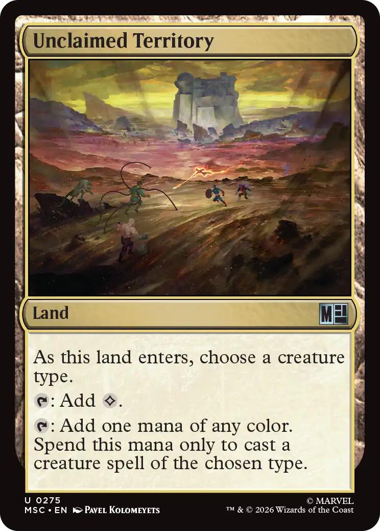 Unclaimed Territory (Surge Foil) [Marvel Super Heroes Commander] - The Mythic Store | 24h Order Processing