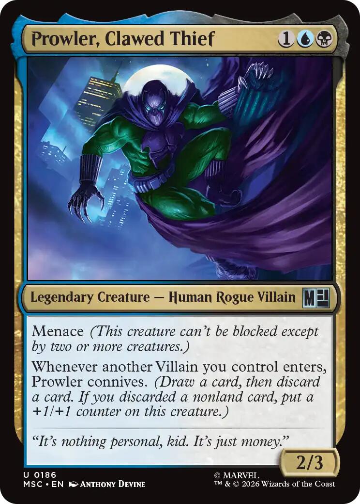 Prowler, Clawed Thief [Marvel Super Heroes Commander] - The Mythic Store | 24h Order Processing