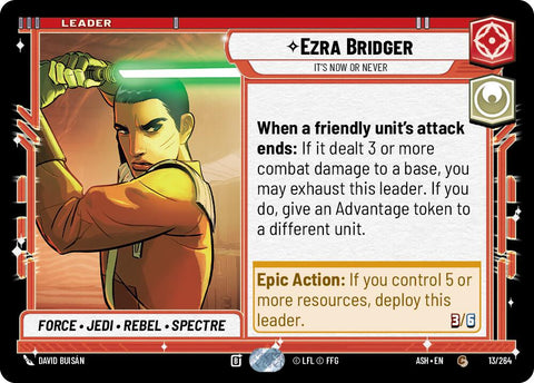 Ezra Bridger - It's Now or Never (13/264) (13/264) [Ashes of the Empire] - The Mythic Store | 24h Order Processing
