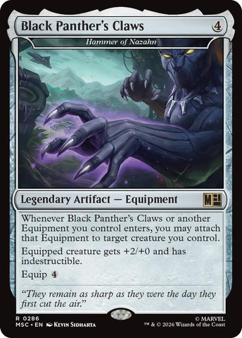 Black Panther's Claws - Hammer of Nazahn (Surge Foil) [Marvel Super Heroes Commander] - The Mythic Store | 24h Order Processing