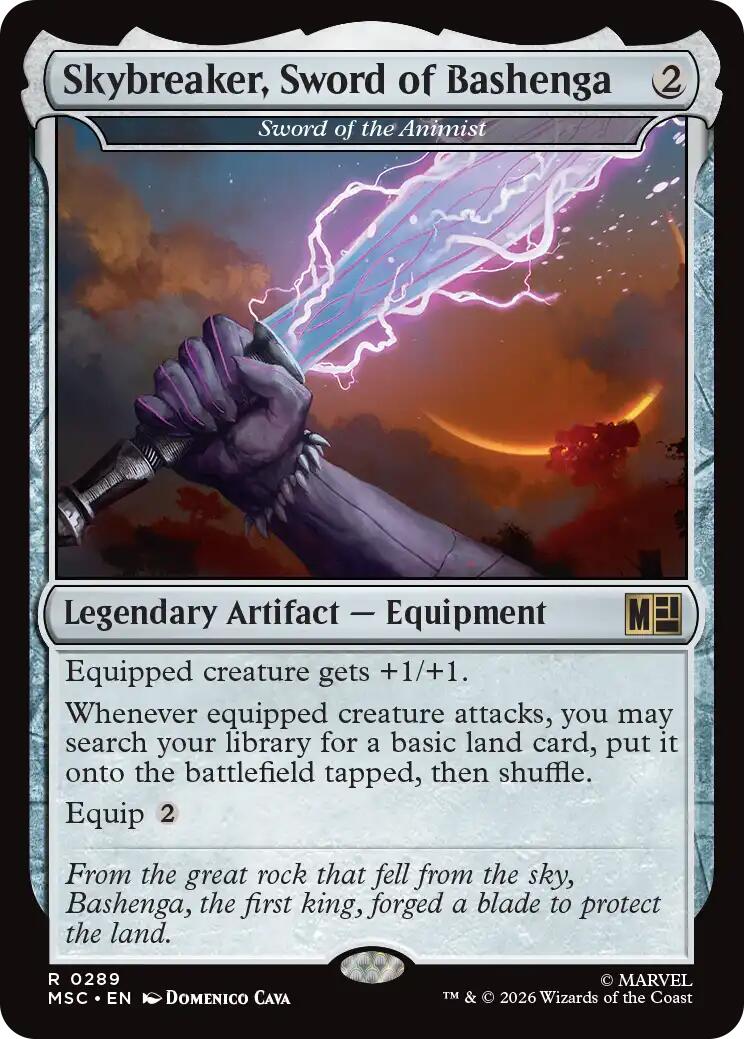 Skybreaker, Sword of Bashenga - Sword of the Animist (Surge Foil) [Marvel Super Heroes Commander] - The Mythic Store | 24h Order Processing